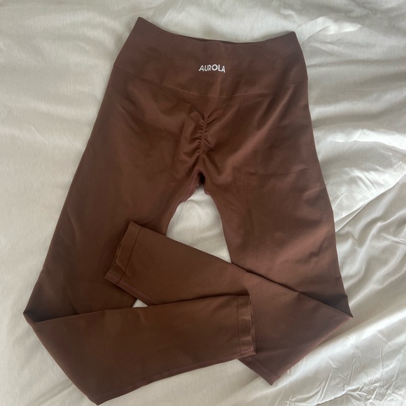 AUROLA Workout Leggings for Women Seamless Scrunch Tights Tummy Control Gym - Picture 3 of 5